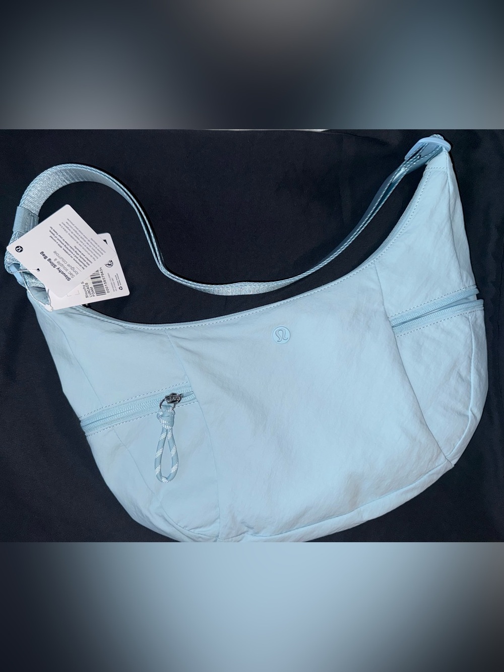 lululemon athletica Pale Blue Shoulder Hobo Bag
